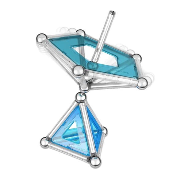 Geomag byggsystem Pro-L silver/blå 50 st
