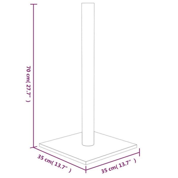 171678 vidaXL Cat Tree Cream 35x35x70 cm