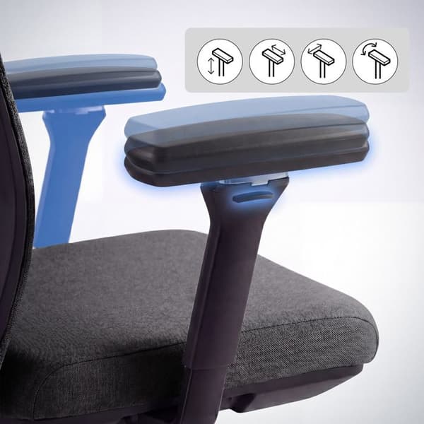 JAN NOWAK Ergonomisk kontorsstol mörkgrå VECTOR