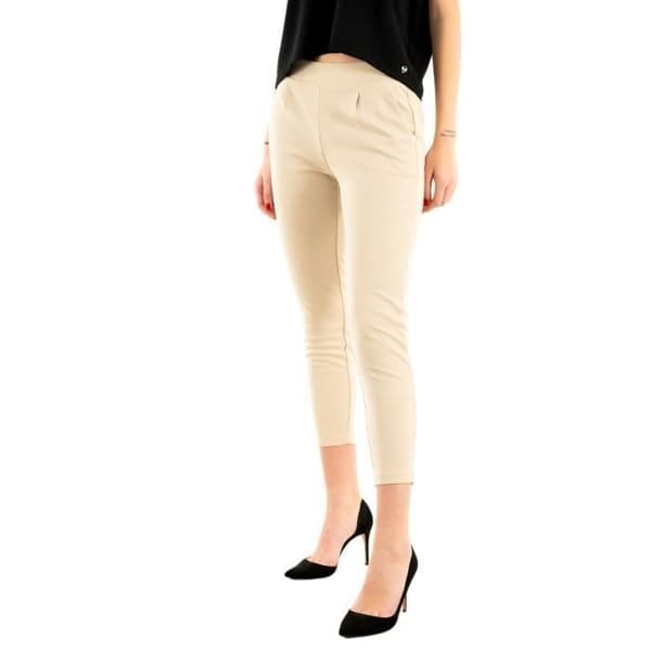 Pantalon ICHI Kate Pique 151308 Doeskin - Beige