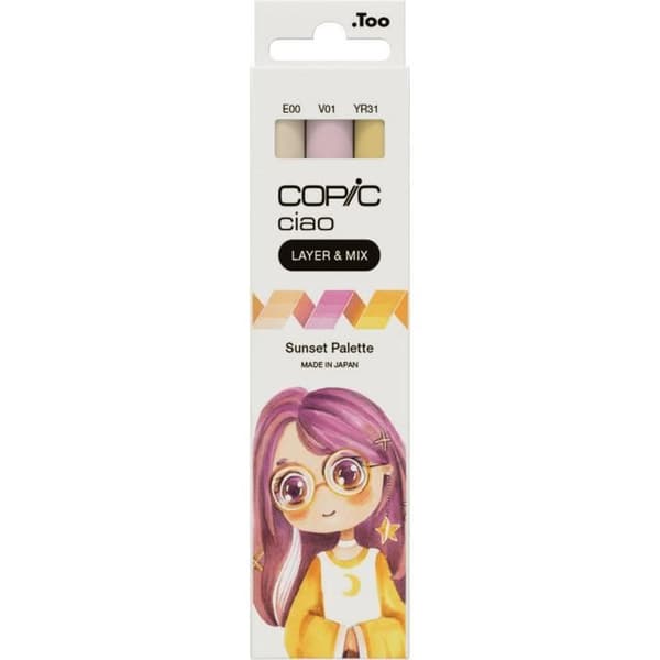 Copic - Copic Ciao Set MIX av 3 färger SUNSET PALETTE