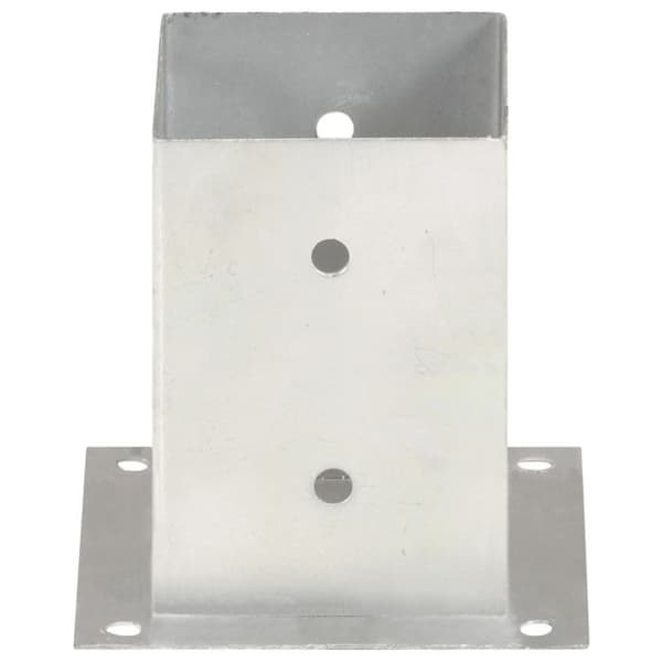 vidaXL Stolpeankare 4 st Galvaniserad Metall 101 mm