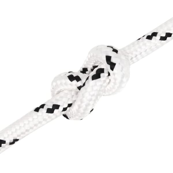 152781 vidaXL flätat båtrep Vit 14 mmx100 m polyester