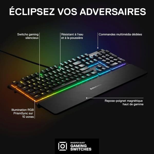 Steelseries APEX 3 FR tangentbord