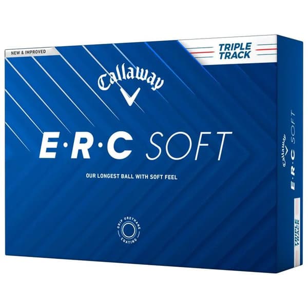 Box med 12 Callaway ERC Soft Triple Track golfbollar Nytt