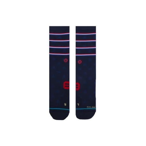 Stance Independence Crew-strumpor - marinblå - 35/37