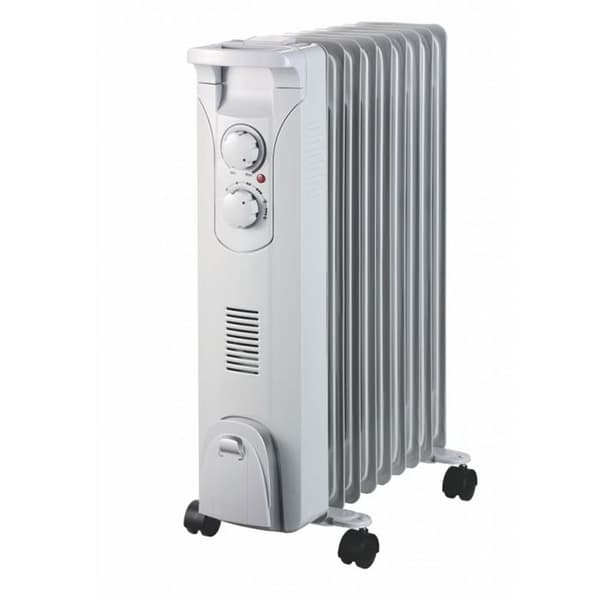 Oljeradiator - DEDRA - DA-J2052F - 2000 W - Ventilation 400 W - Mekanisk termostat