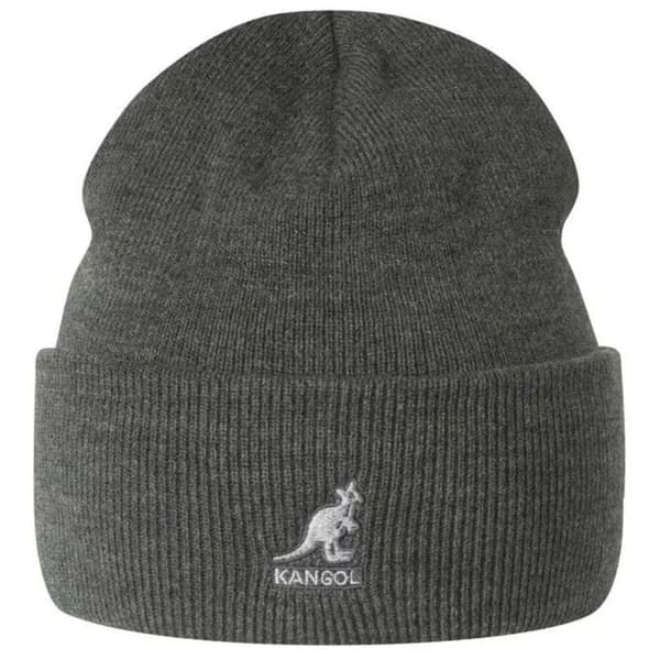 Kangol Acrylic Cuff Pull-on Beanie - Grå (Mörk Flanell) - Unisex
