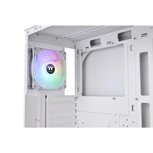 PC-chassi - THERMALTAKE - View 270 Plus TG ARGB Snow - Midi Tower - Vit - Effektiv ventilation