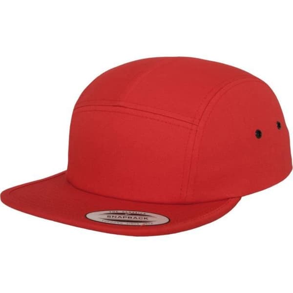 Snapback Keps - Flexfit - JOCKEY - 5 paneler - 100% bomull - Röd