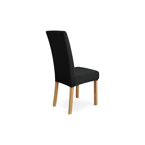 Stolsöverdrag - Amazon Basics - Set om 6 - Svart - Utsträckbara - Tvättbara