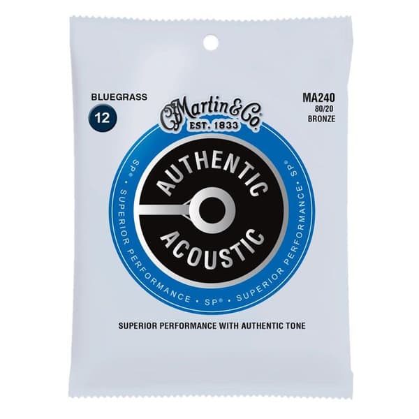 Martin Strings MA240 AUTHENTIC SP 80/20 Bronze Bluegrass 12/56 Strängar