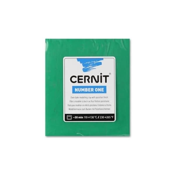 Modellera - Cernit - N°1 - Grön - 250g - Porslinseffekt