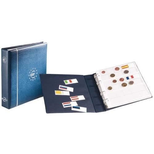 Album Numismatik - LEUCHTTURM - Format NUMIS - Simili läder - 4 ringar - 6 ark