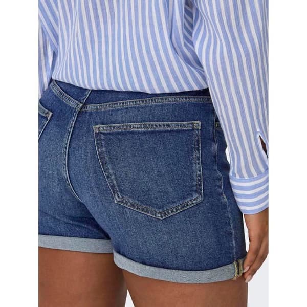 Jeansshorts dam Only Josephine - medelblå denim
