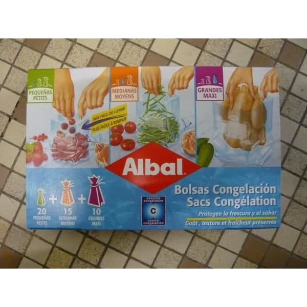 45 olika ALBAL fryspåsar