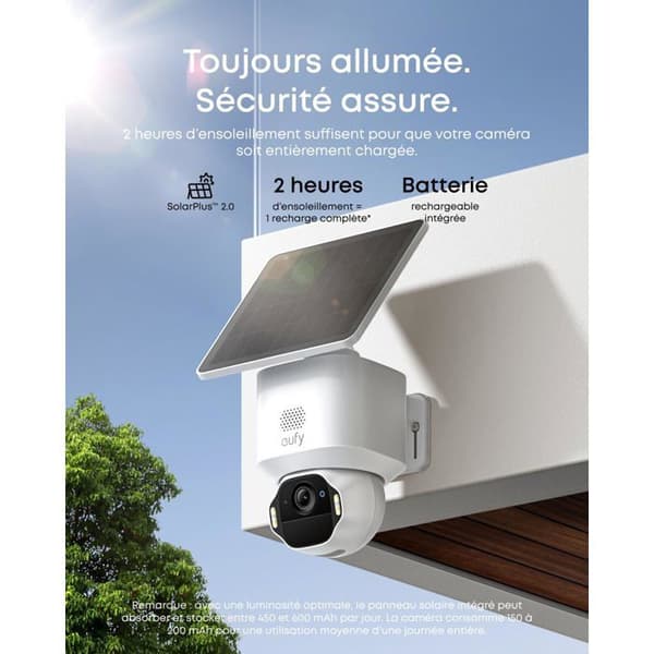 Övervakningskamera - EUFY SECURITY - SoloCam E42 - 4K UHD - Solenergi - Kit med 2