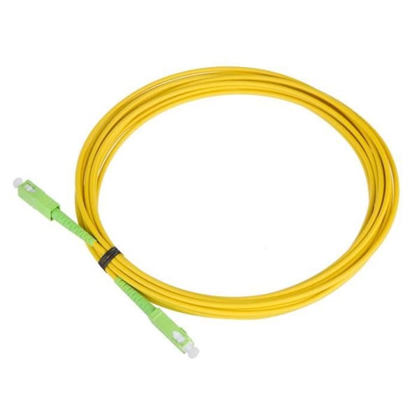 SC/APC till SC/APC Maclean fiberoptisk kabel patch simplex monomode 15m