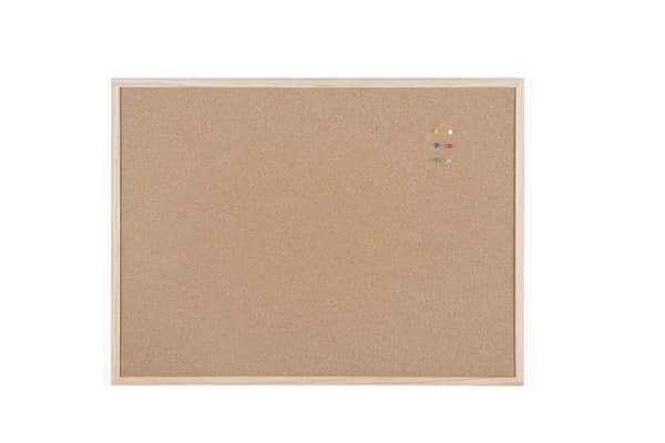 Boardsplus blädderblock Kork anslagstavla - 80 x 60 cm - Träram