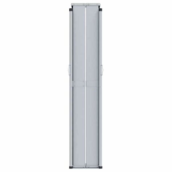vidaXL Infällbar sidomarkis Brun 220x600 cm 318015