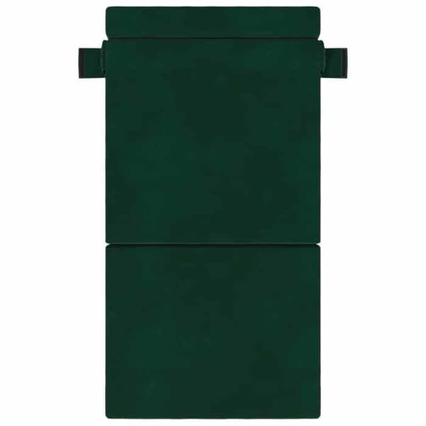 vidaXL Fällbar sängsoffa Mörkgrön 190 x 100 x 15 cm Sammet 900111