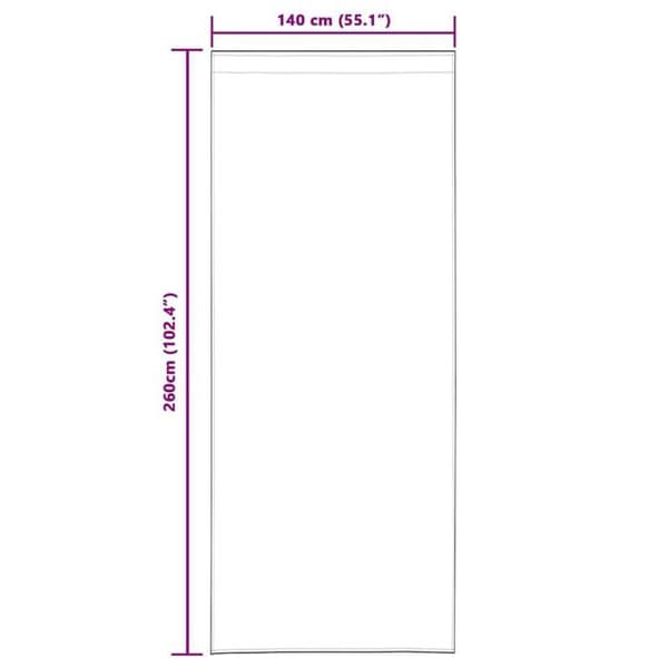 Gardiner i voile - vidaXL - Mörkgrå - Polyester - 260x140 cm - Set om 2 - Utvändig montering