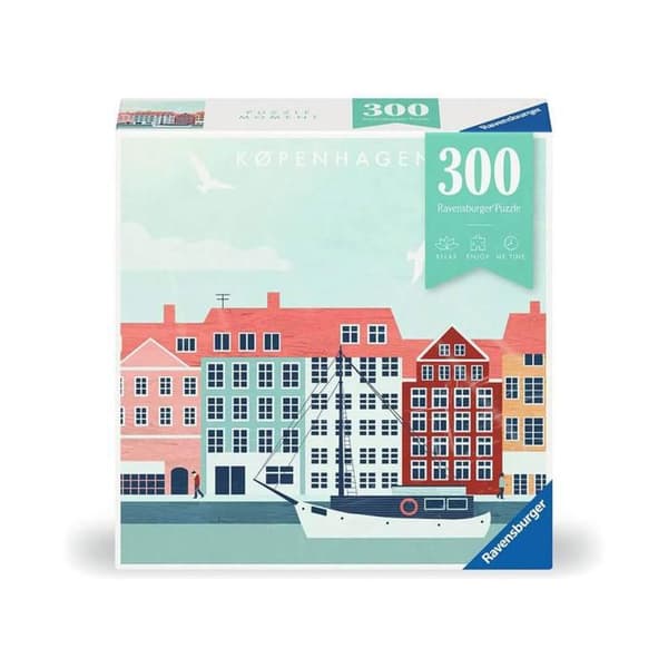 Pussel - RAVENSBURGER - Köpenhamn - 300 bitar - Arkitektur - 39 x 27 cm