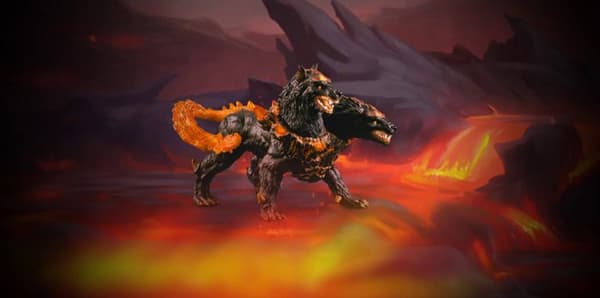 Lava Cerberus figur, barn, 7 år och uppåt, SCHLEICH 42451 Eldrador Creator