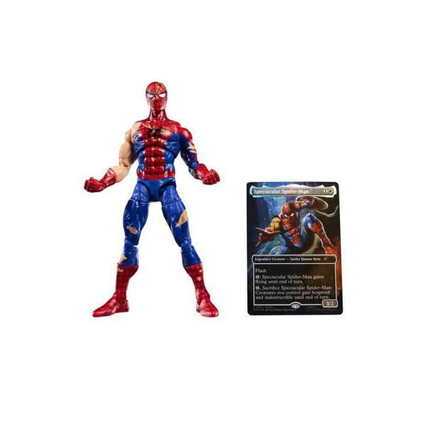 Set figurine + kort Magic The Gathering Marvel Legends Series Spider-Man