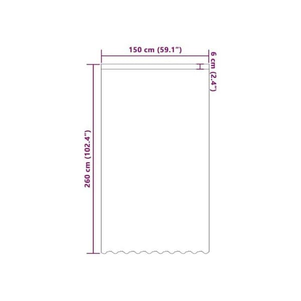 Blommönstrad spetsgardin - vidaXL - Vit - Polyester - 260x150 cm - Ljusfiltrerande - Integritetspaneler