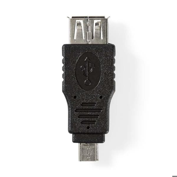 USB 2.0-adapter - ALPEXE - 164 - Svart - A Hane till Micro B Hane - Modifierar kontakt