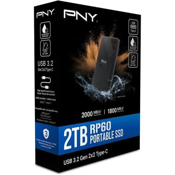 PNY RP60 NVMe SSD-hårddisk - 2To