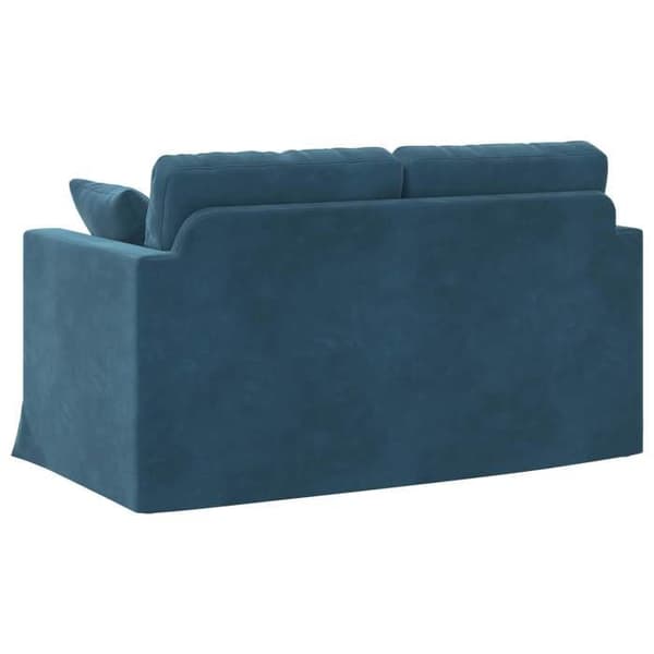Blå Soffa 138 x 78 x 80 cm Sammet