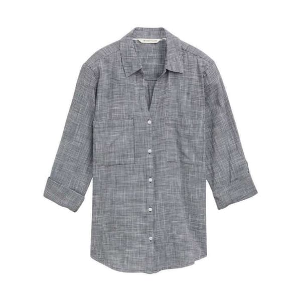 Blus i bomull regular fit