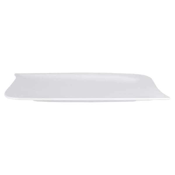 Serveringsfat i porslin - ORION - MONA - 28x18 cm - Vit - Rektangulär - Diskmaskinssäker
