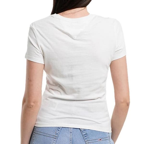 T-shirt Vit Dam Tommy Hilfiger Slim
