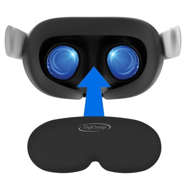 Digicharge VR Cache Objektivskyddsöverdrag för Meta Quest 3S, 3S Xbox Edition, Quest 3, Quest 2, Oculus Quest, Rift