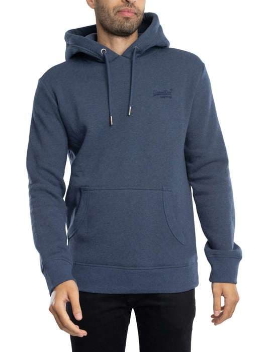 Essential Logo Hoodie - Superdry - Herr - Blå