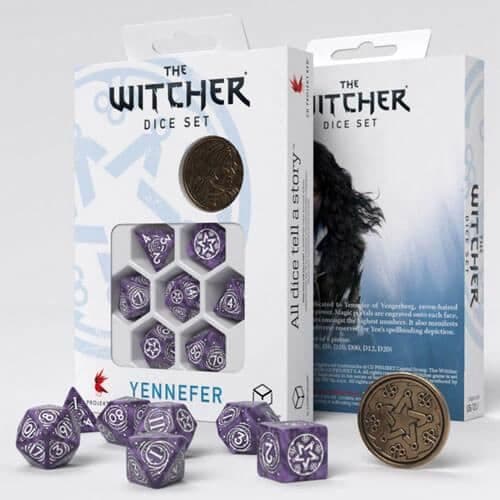 The Witcher Dice Set Yennefer Lila och krusbär