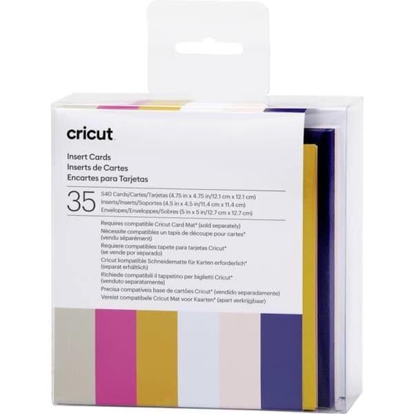 Inserts - Cricut - Set Sensei S40 - Tulpanblå - Anpassningsbara - Tvåfärgade