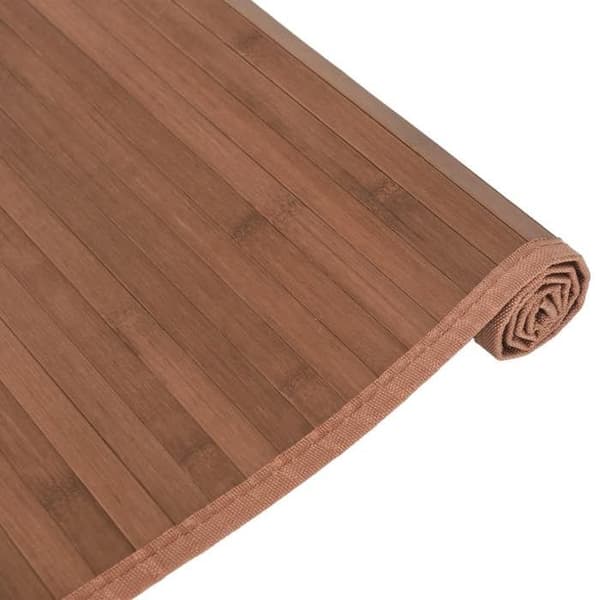 vidaXL Rektangulär matta brun 80x400 cm bambu, vardagsrumsmatta, köksmatta, rektangulär matta, sovrumsmatta 376920
