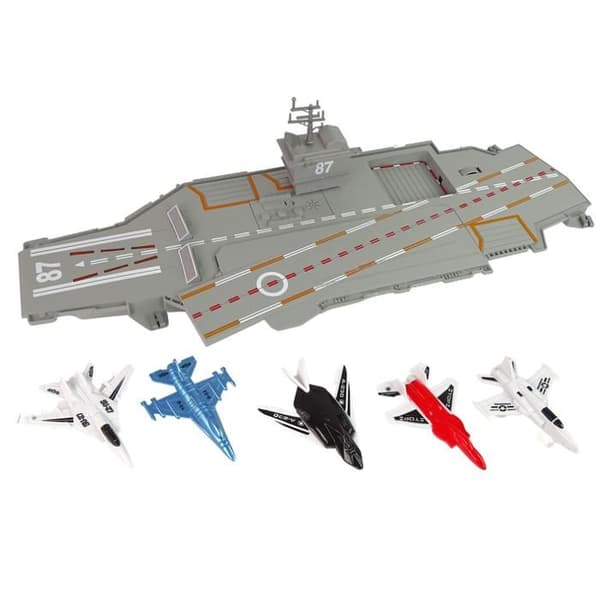 Navy Aircraft Carrier Jetflygplan 5 st Ljud Ljus