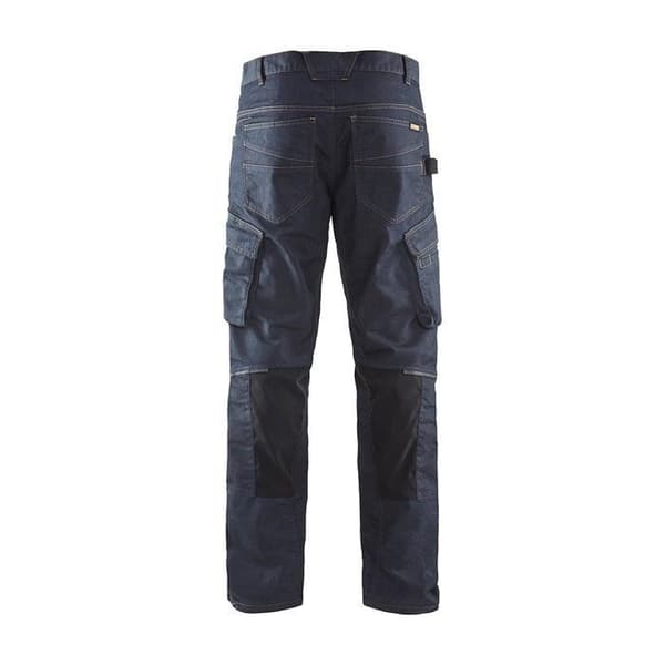 Blaklader Arbetsbyxor Denim Stretch - Marin / Svart - 46