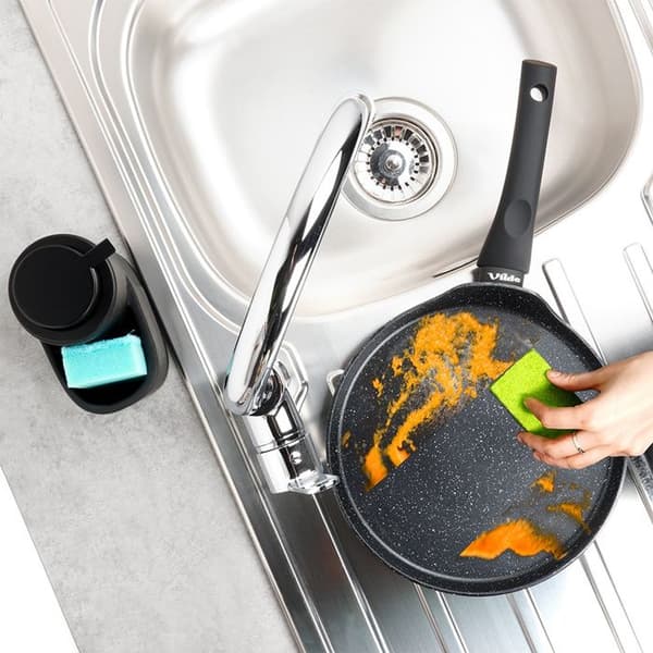Non-stick crepe pan - VILDE - 24 cm - Induction compatible - Granite coating - Soft touch handle