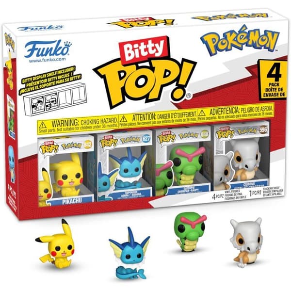 Samlarfigur - FUNKO - Bitty Pop! Pokemon - Pikachu - 4 stycken - 2,3 cm
