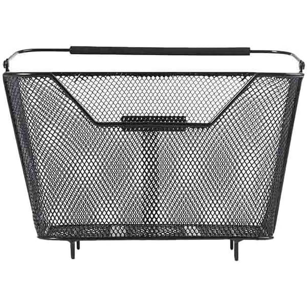 Cykelkurv - Basil - Lesto - Svart stål - 35 liter - MIK RT-system