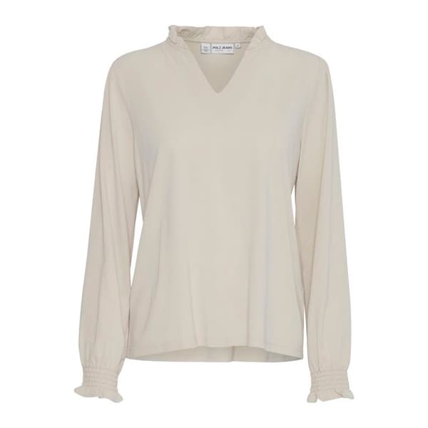 Blus med V-ringning dam Pulz Jeans Lippa