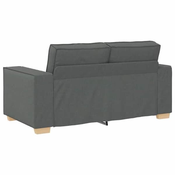 Grå tvåsitsig soffa 120 cm Tyg