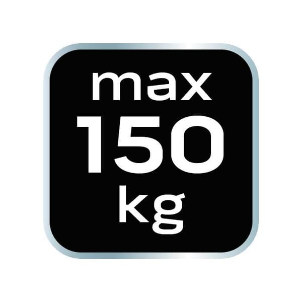 Fönsterventil i aluminium, trippel, 150 kg