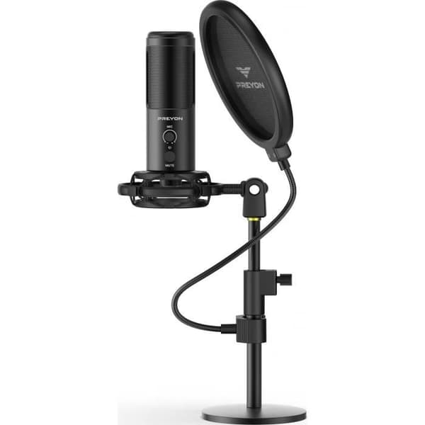 USB-mikrofon - PREYON - Buzzard Scream - Cardioid - Aluminium - Plug and Play